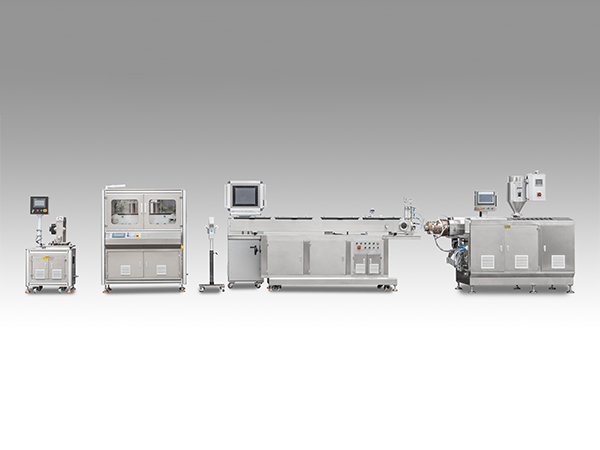 High temperature and fluorine plastics precision extrusion line